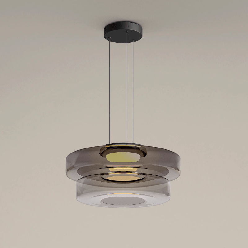 Bela Pendant Light | Layered Glass Design, Warm LED Illumination