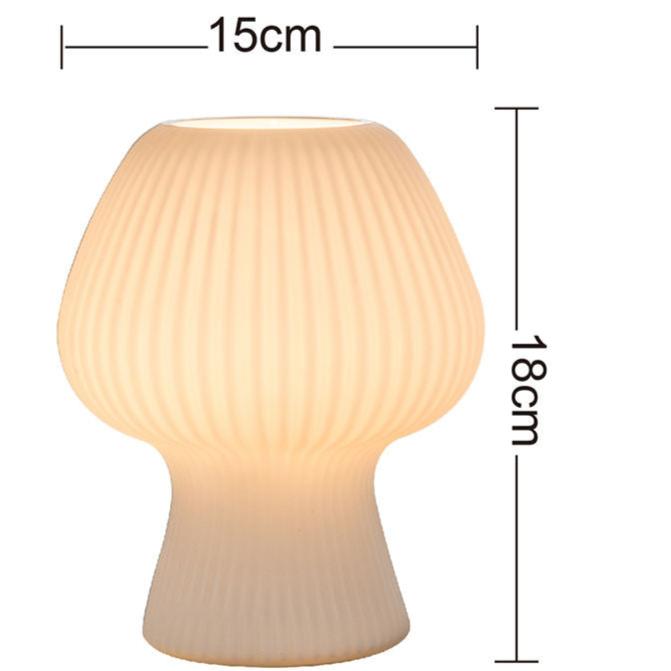 Bela Vintage Table Lamp | Ribbed Glass, Dimmable Glow