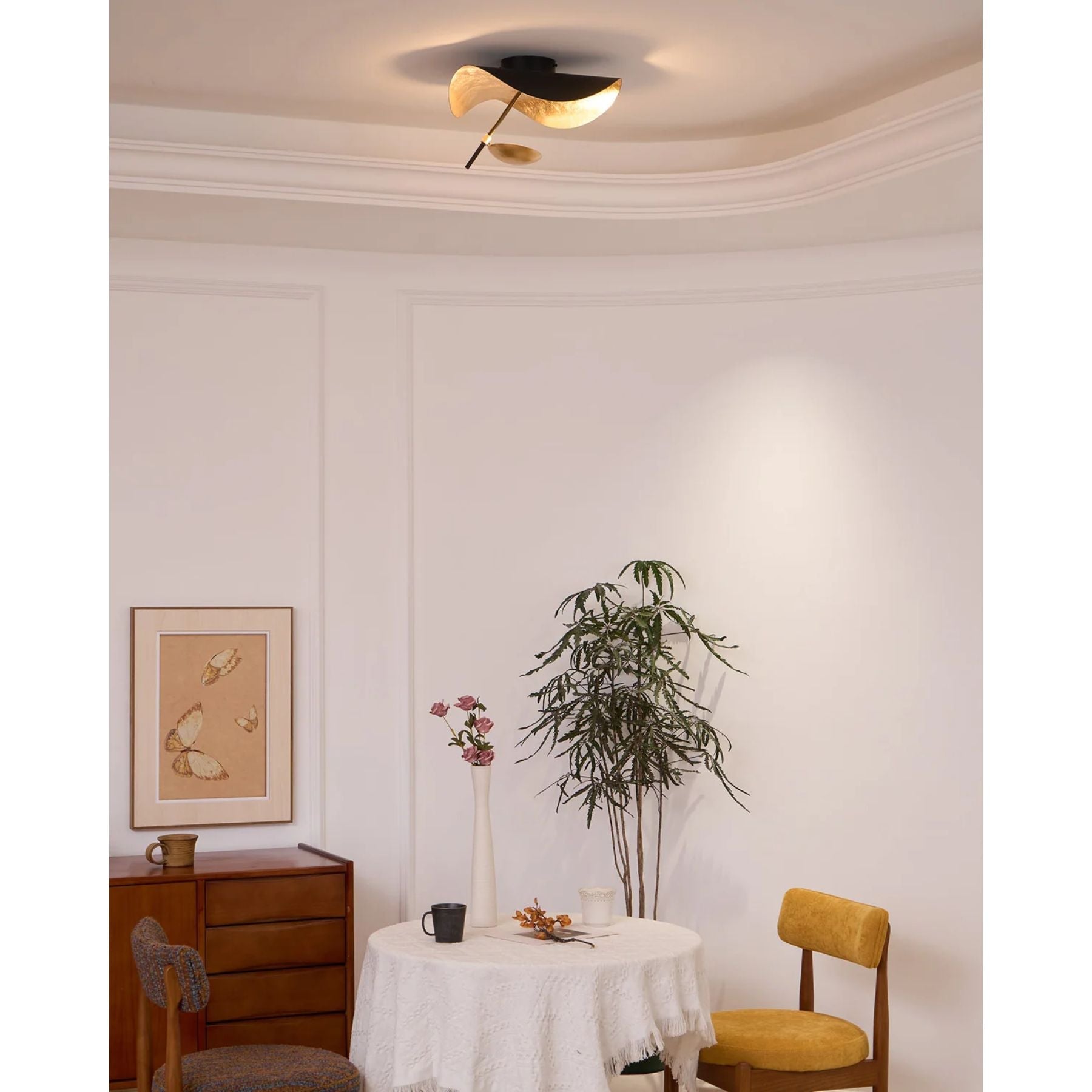 Bello LED Plafondlamp | Metaal & Staal, Warm Licht 3000K