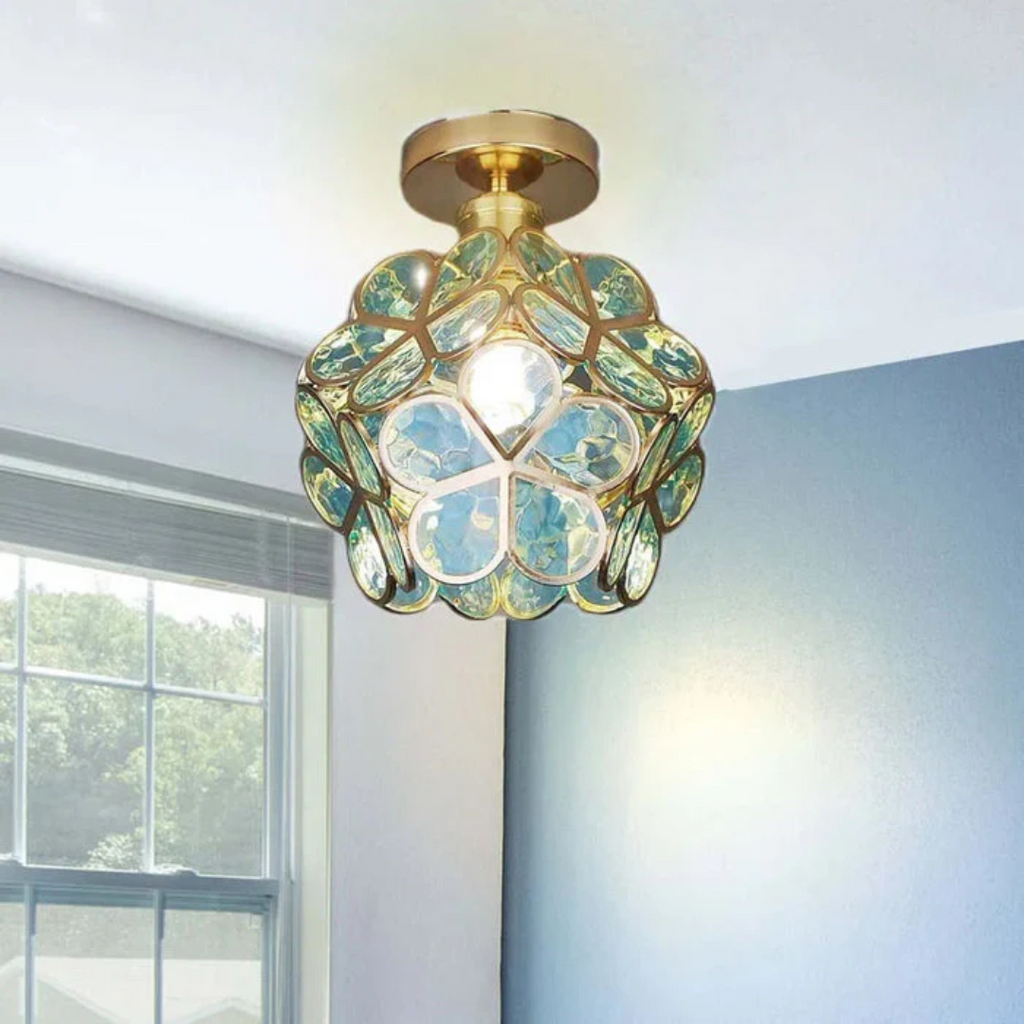 Zyvia - Luxury Glass Flower Ceiling Lamp