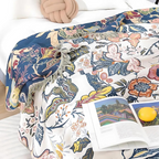 Rustic Artistic Flora Blanket