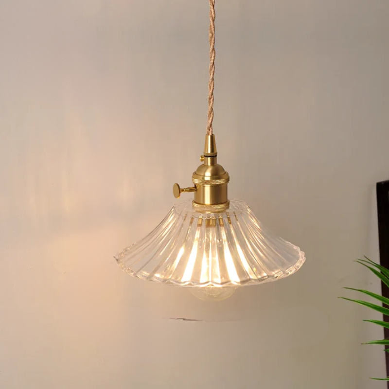 Virelian - Nordic Glass Pendant Lamp with Copper