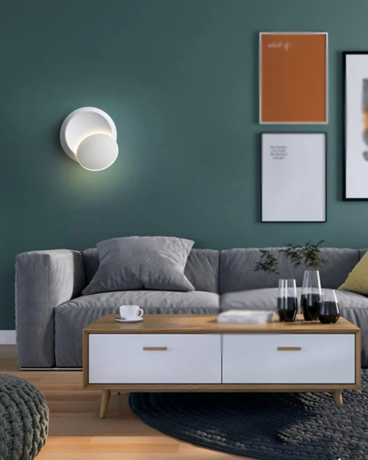 Melthia - Modern Wall Lamp with Halo Light Circle Ambient Lighting