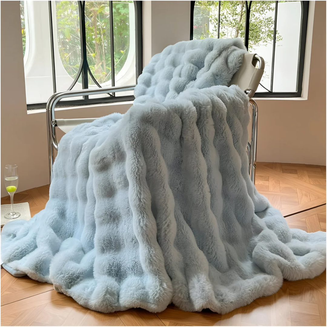 Milo Luxe Fleece Plaid | Hoogwaardige Polyester met Kunstbont