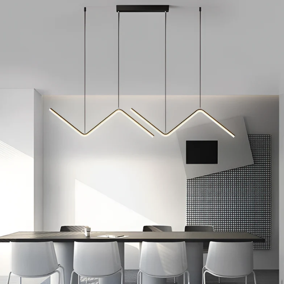 Flick - LED hanging lamp in triangular shape
