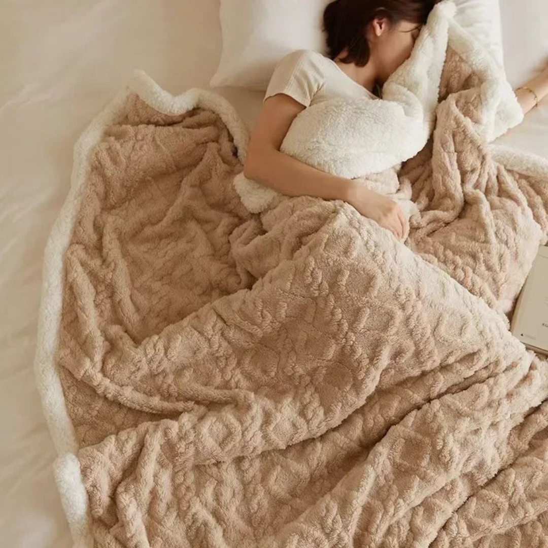 Eryndelle - Thick Warm Woolen Blanket Soft Stylish for Bedroom and Couch