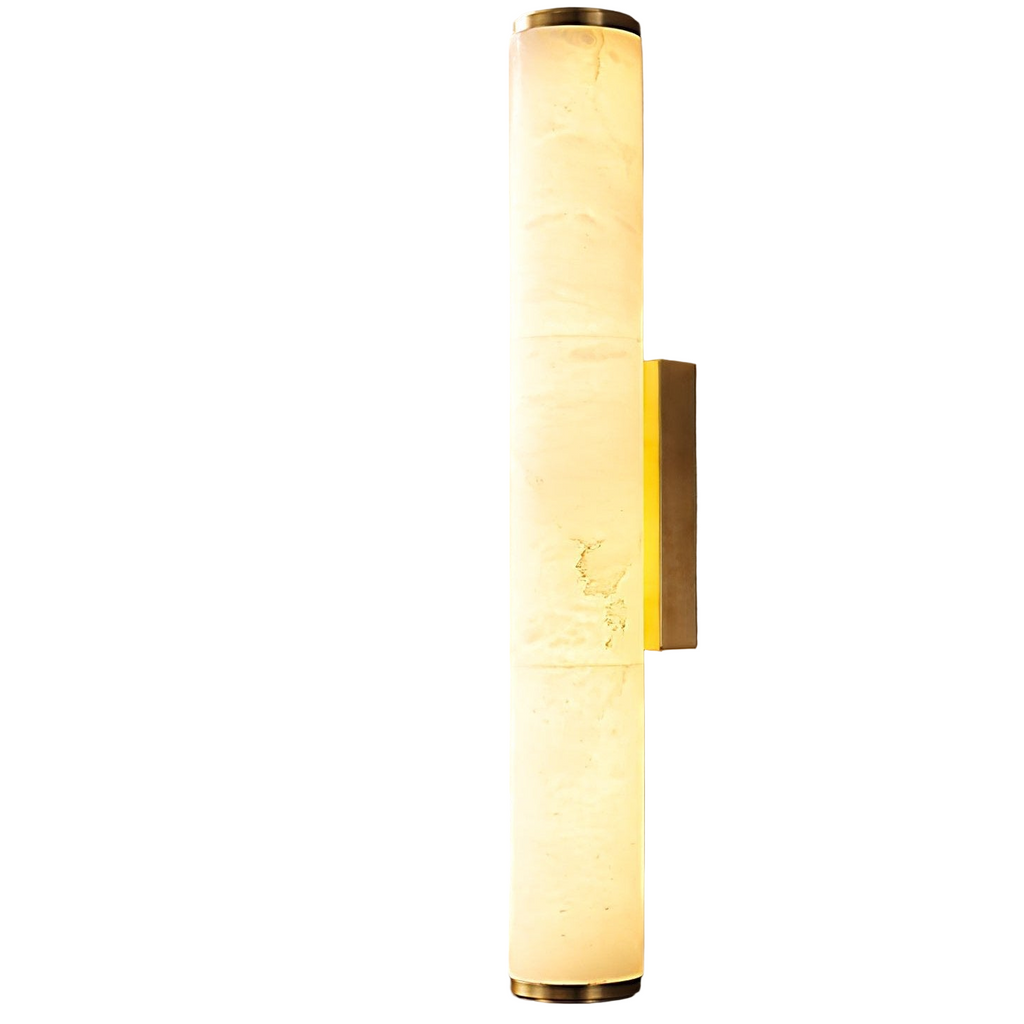 Modern Minimalist Spanish Marble Copper Wall Sconce LED 1-Light