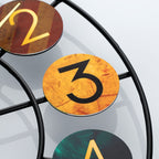 Bello Wall Clock | Retro Iron Design, Silent Quartz Movement