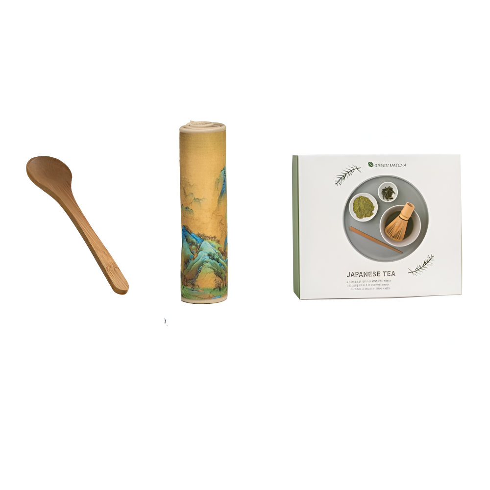 Noriyama – 8-Piece Matcha Set of Pottery and Bamboo with Bowl and Accessories