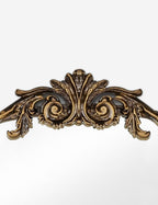 Tulca Curved Wall Mirror | Vintage Scroll Metal Frame