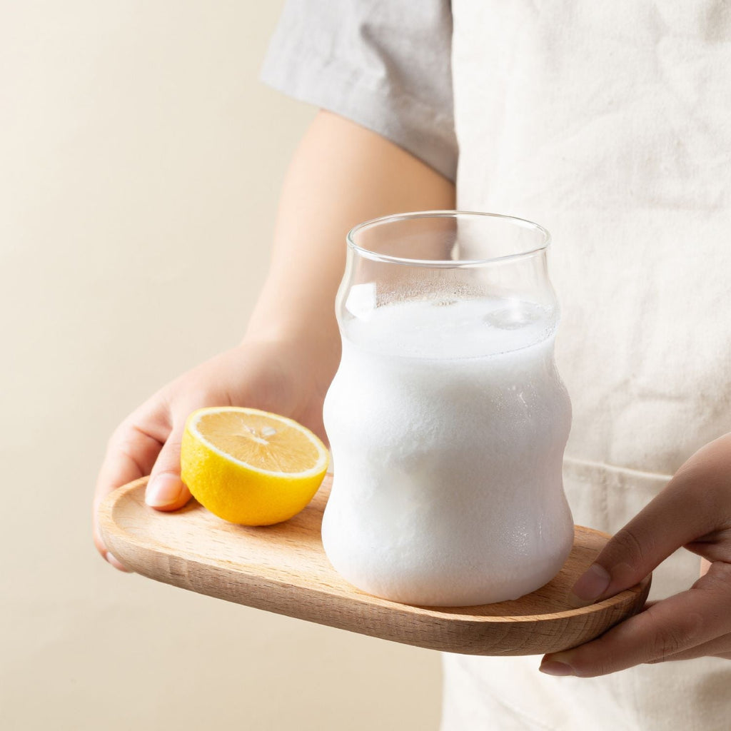 Bela Wave Glasses Set | 510ml Capacity, Includes Reusable Straws