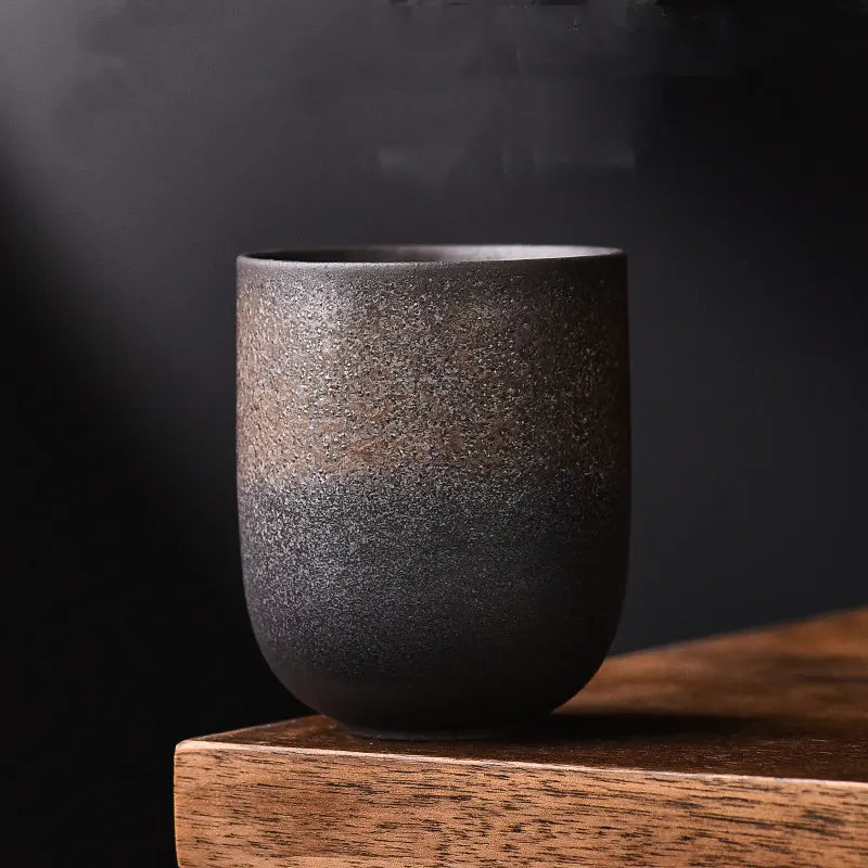 Bamboo Yunomi Cup | Handcrafted Stoneware, 150ml