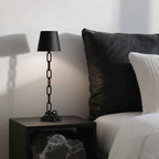 Brix Table Lamp | Rechargeable Touch LED, Matte Black Finish