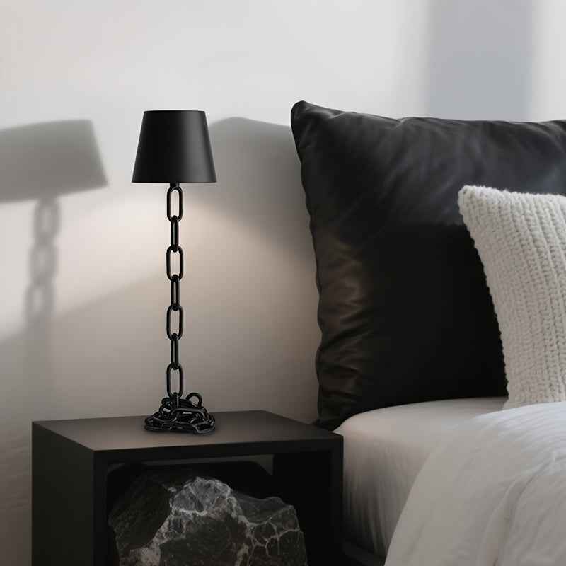 Brix Table Lamp | Rechargeable Touch LED, Matte Black Finish