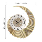 Bello 3D Metal Wall Clock | Silent Quartz Movement, Large Size