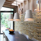 Industrial Minimalist Grey Cement Pendant Light - 1-Bulb Design