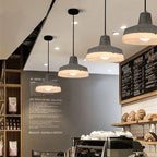 Industrial Minimalist Grey Cement Pendant Light - 1-Bulb Design