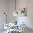 Industrial Minimalist Grey Cement Pendant Light - 1-Bulb Design