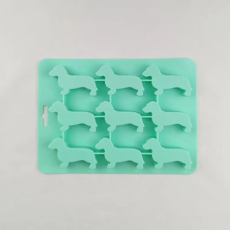 Doxie Ice Mold | Flexible Silicone, Dachshund Design
