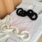 Bela Chain Cushion | Soft Black Design, Modern Nordic Style