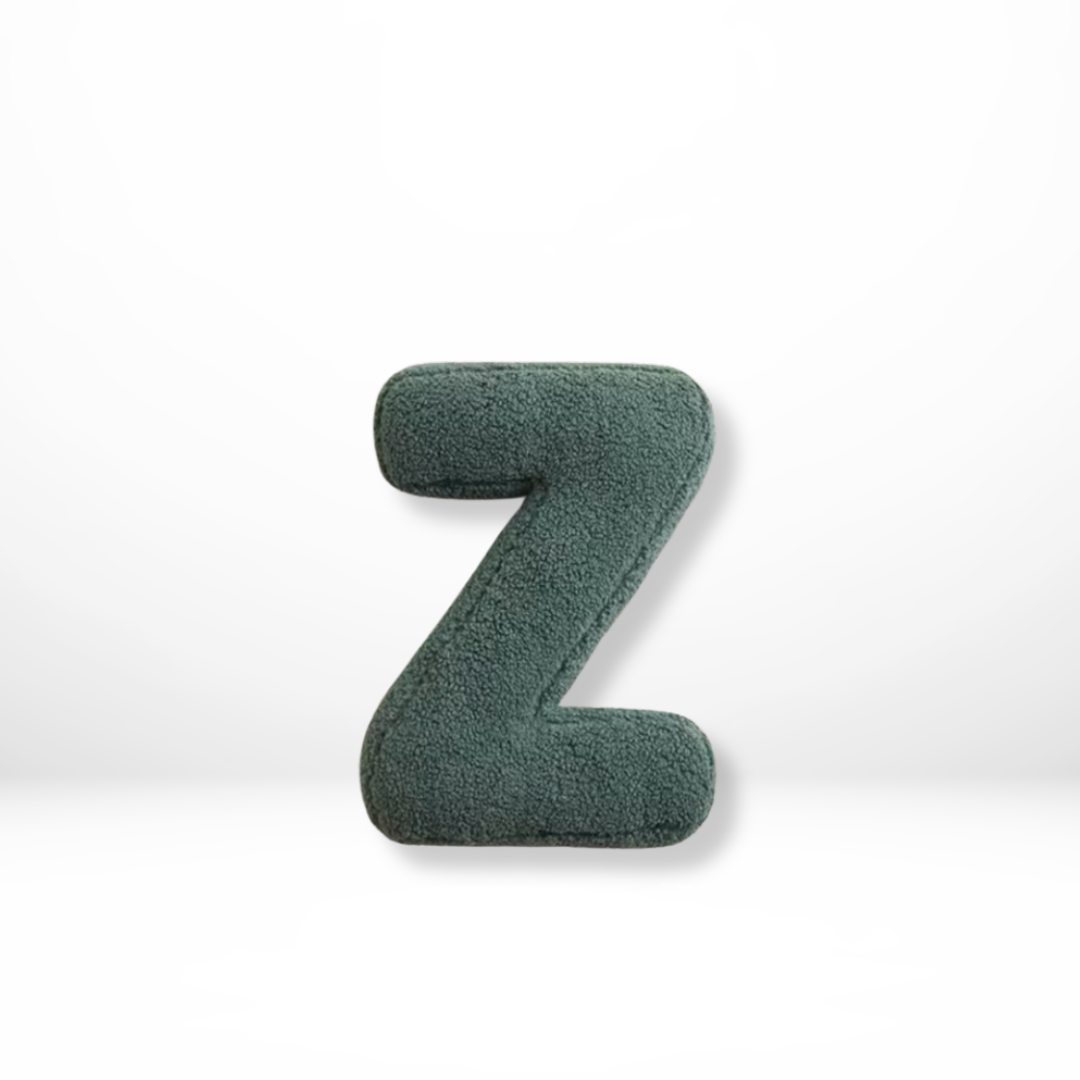 Avenia - Velvet Alphabet Decorative Pillow With Letters A to Z