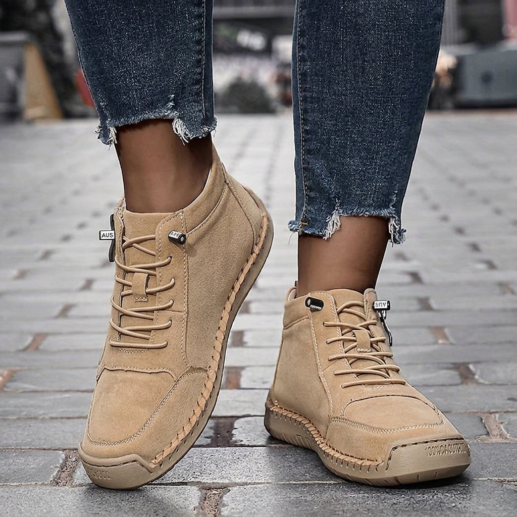 Comfortable Sneakers for Women Zip-Up High-Top