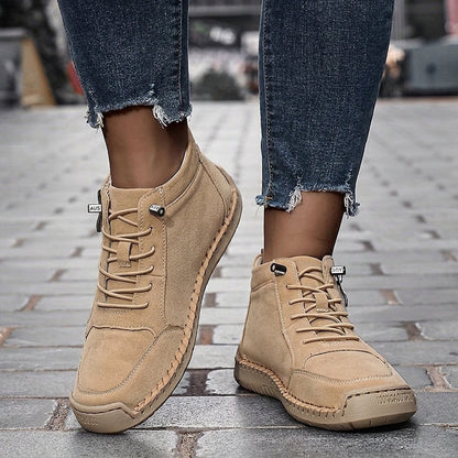 Comfortable Sneakers for Women Zip-Up High-Top