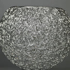 Contemporary Colorful 1-Light Dome Semi-Flush Ceiling Fixture