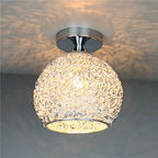 Contemporary Colorful 1-Light Dome Semi-Flush Ceiling Fixture