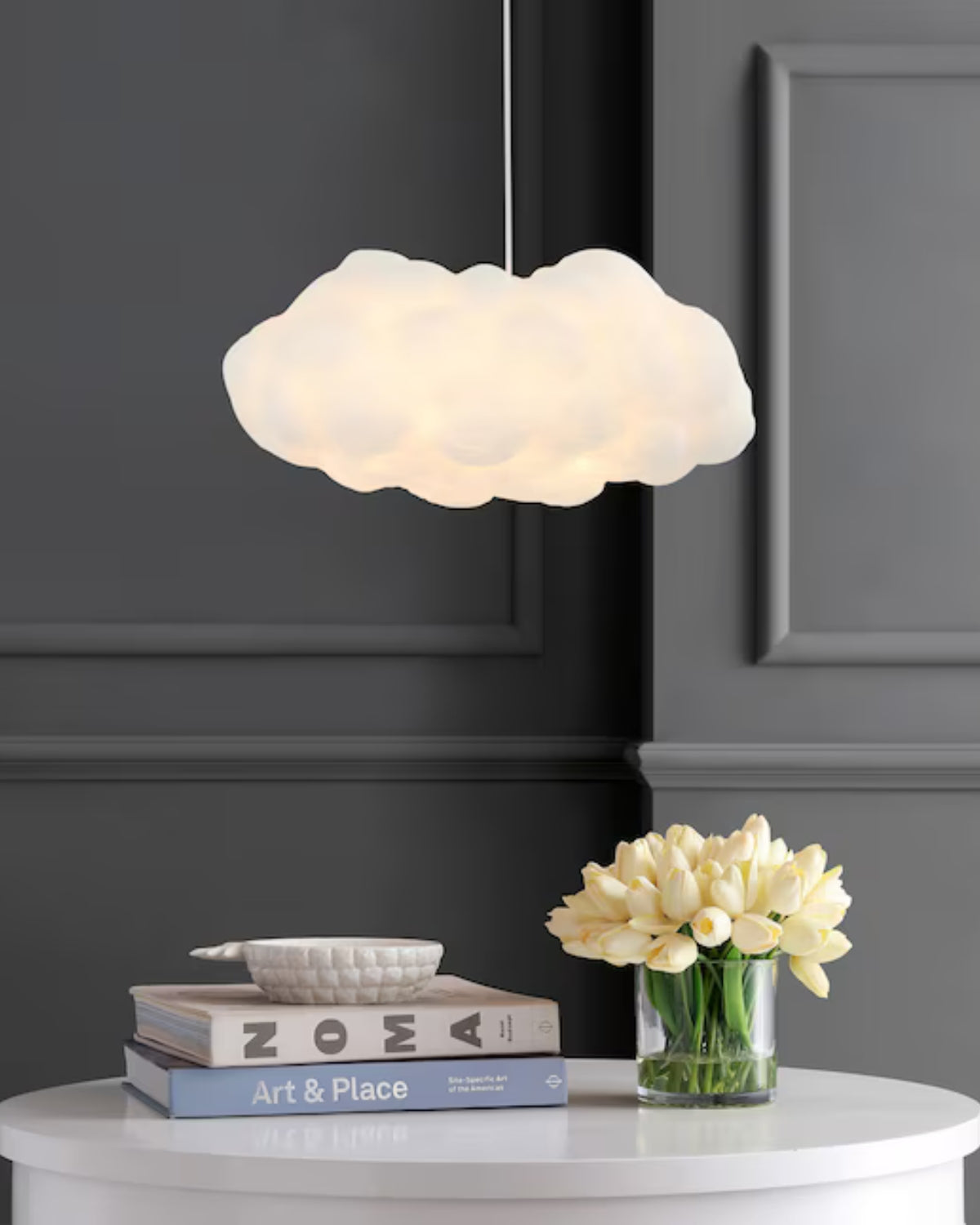 Modern Fibre Cloud Pendant Light 1-Light