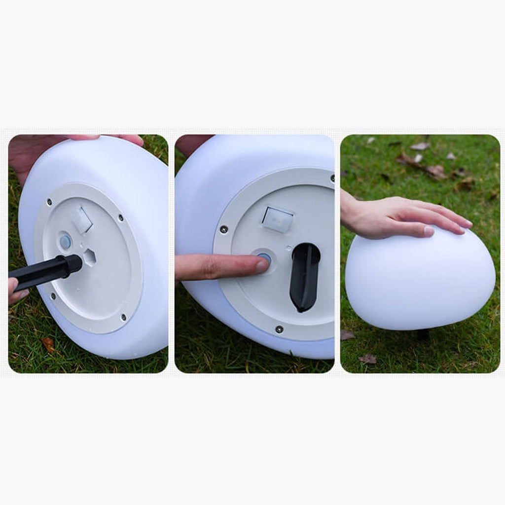 Waterproof Solar-Powered PE Spherical LED Outdoor Lawn Light