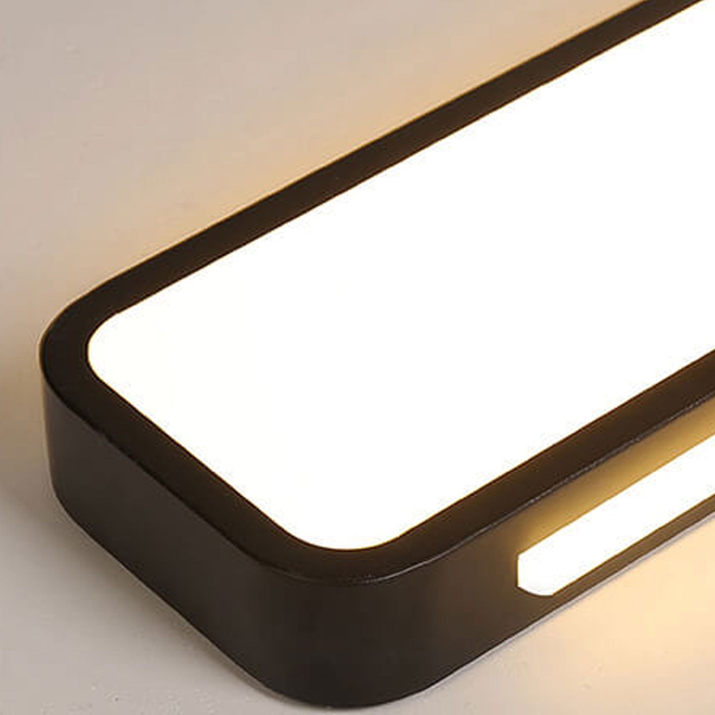 Scandinavian Minimalist Long LED Flush Mount Ceiling Fixture