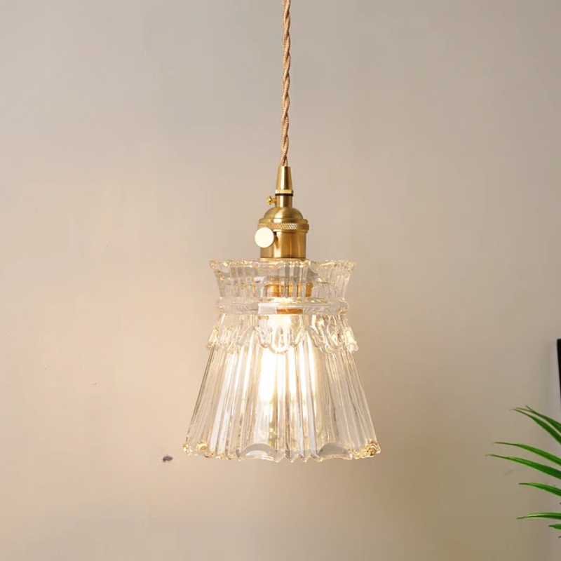Virelian - Nordic Glass Pendant Lamp with Copper