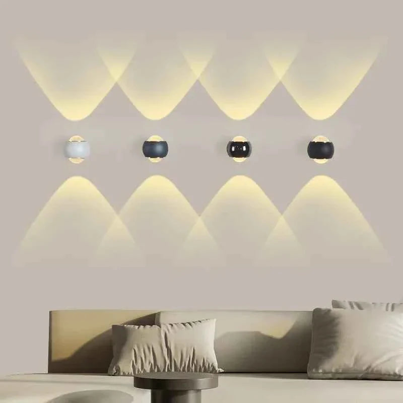 Cino Wandlamp | Metaal met Kristalglas, Up & Down Licht