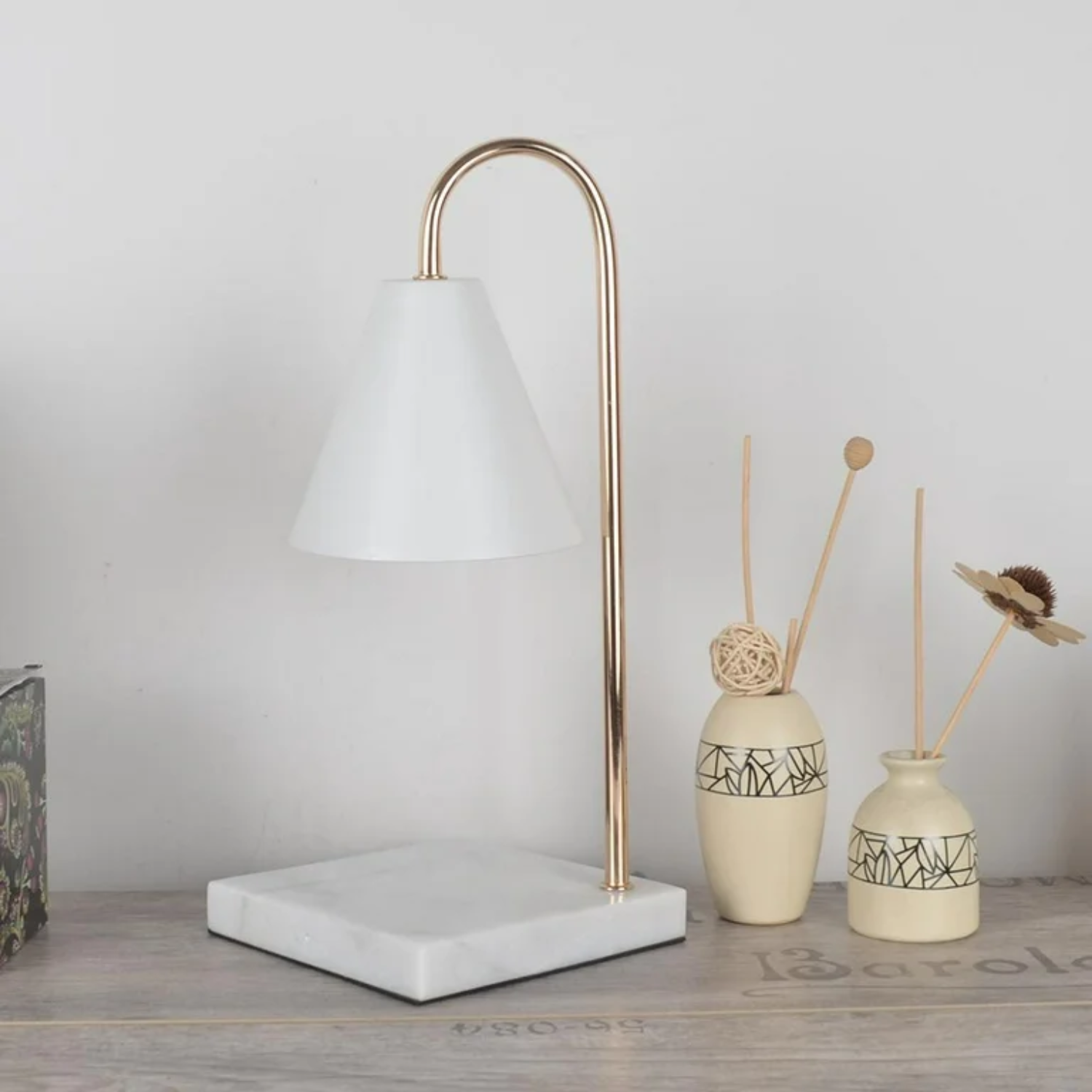Serenity – White Marble Nordic Table Lamp