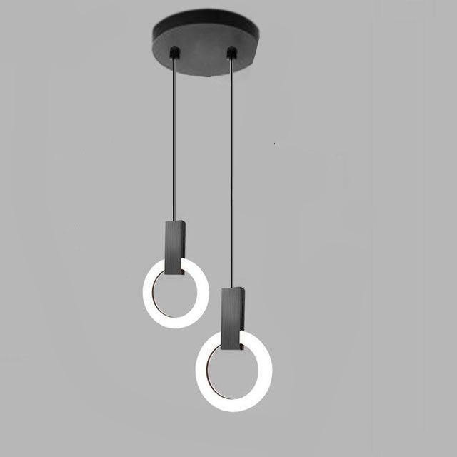 NordCirca: Minimalist LED Pendant Lamp with Acrylic Ring – for Modern Living & Entrance Areas