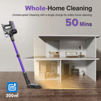 Zephyra S7P - Cordless Vacuum Cleaner with 60kPa Suction Power, 1.3L Container, and Removable Battery