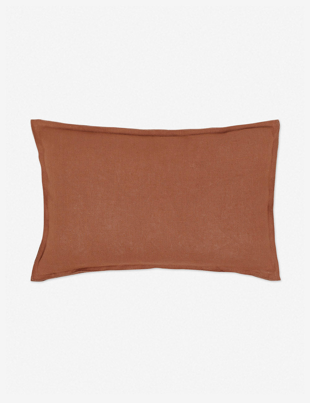 Luna Linen Lumbar Pillow | Superior Long Fiber Flax, Tonal Stitch Detail