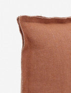 Luna Linen Lumbar Pillow | Superior Long Fiber Flax, Tonal Stitch Detail