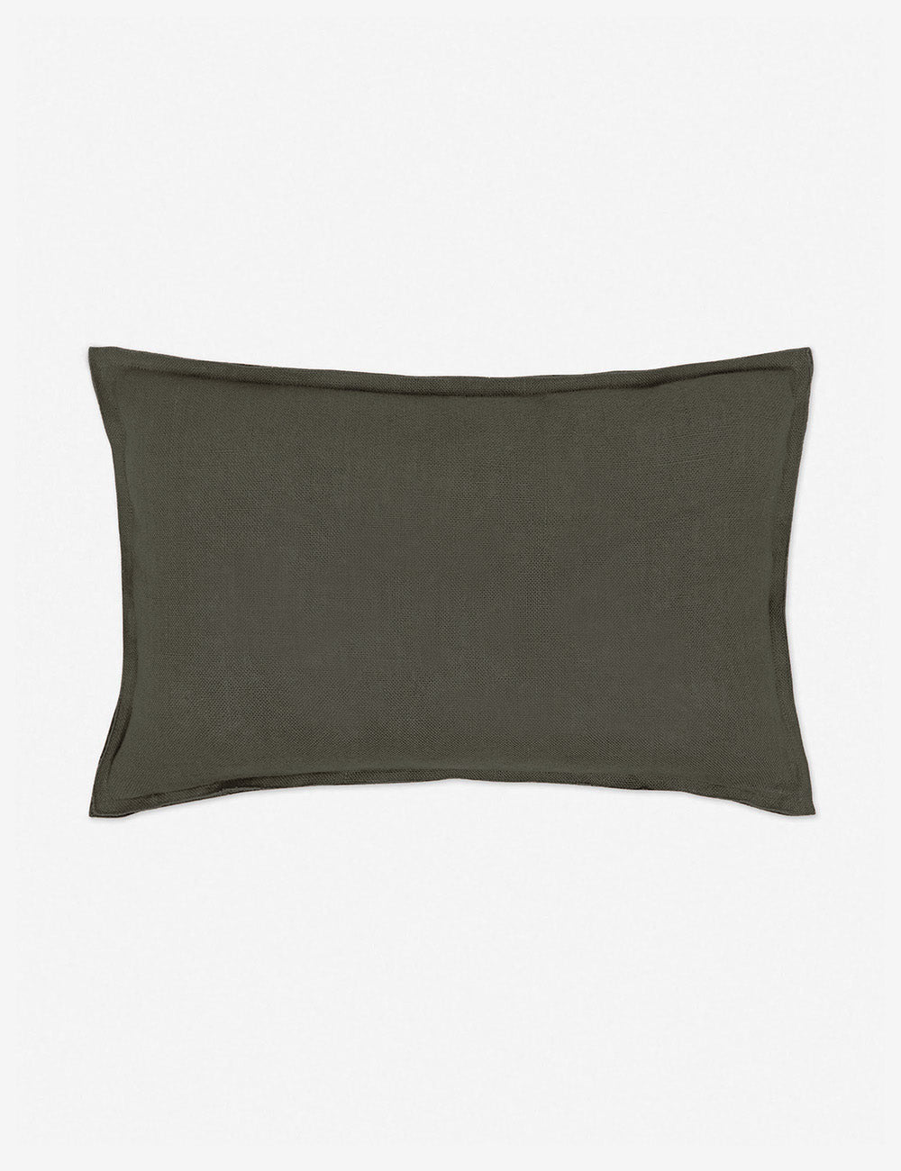 Luna Linen Lumbar Pillow | Superior Long Fiber Flax, Tonal Stitch Detail