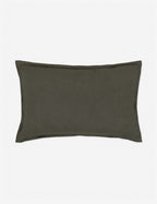Luna Linen Lumbar Pillow | Superior Long Fiber Flax, Tonal Stitch Detail