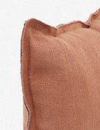 Luna Linen Lumbar Pillow | Superior-Quality Flax, Tonal Stitch Detail