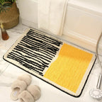 NordicFlow – Luxurious Handmade Bath Mat with Abstract Pattern for Elegant Bathrooms