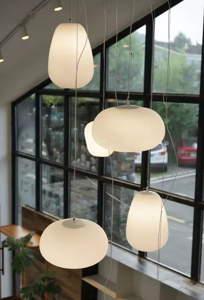 Bento Hanglamp | Geribbeld Glas, E27 Fitting