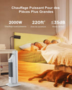 Freynthe - Electric Ceramic Heater with Thermostat and Oscillation