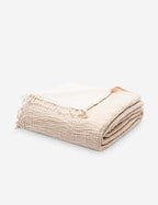 Alaia Bed Cover | Organic Cotton, Fringed Ends