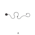 Contemporary Curved LED Wall Sconce Lamp in Long Aluminum Snake Design