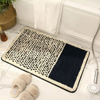 NordicFlow – Luxurious Handmade Bath Mat with Abstract Pattern for Elegant Bathrooms