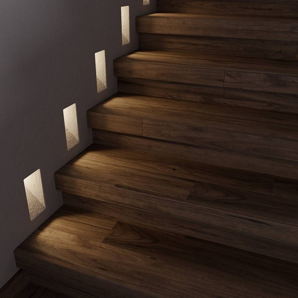 AabanLux: Rectangular Stair Light Aluminum LED with Motion Sensor – for Hallway & Staircase