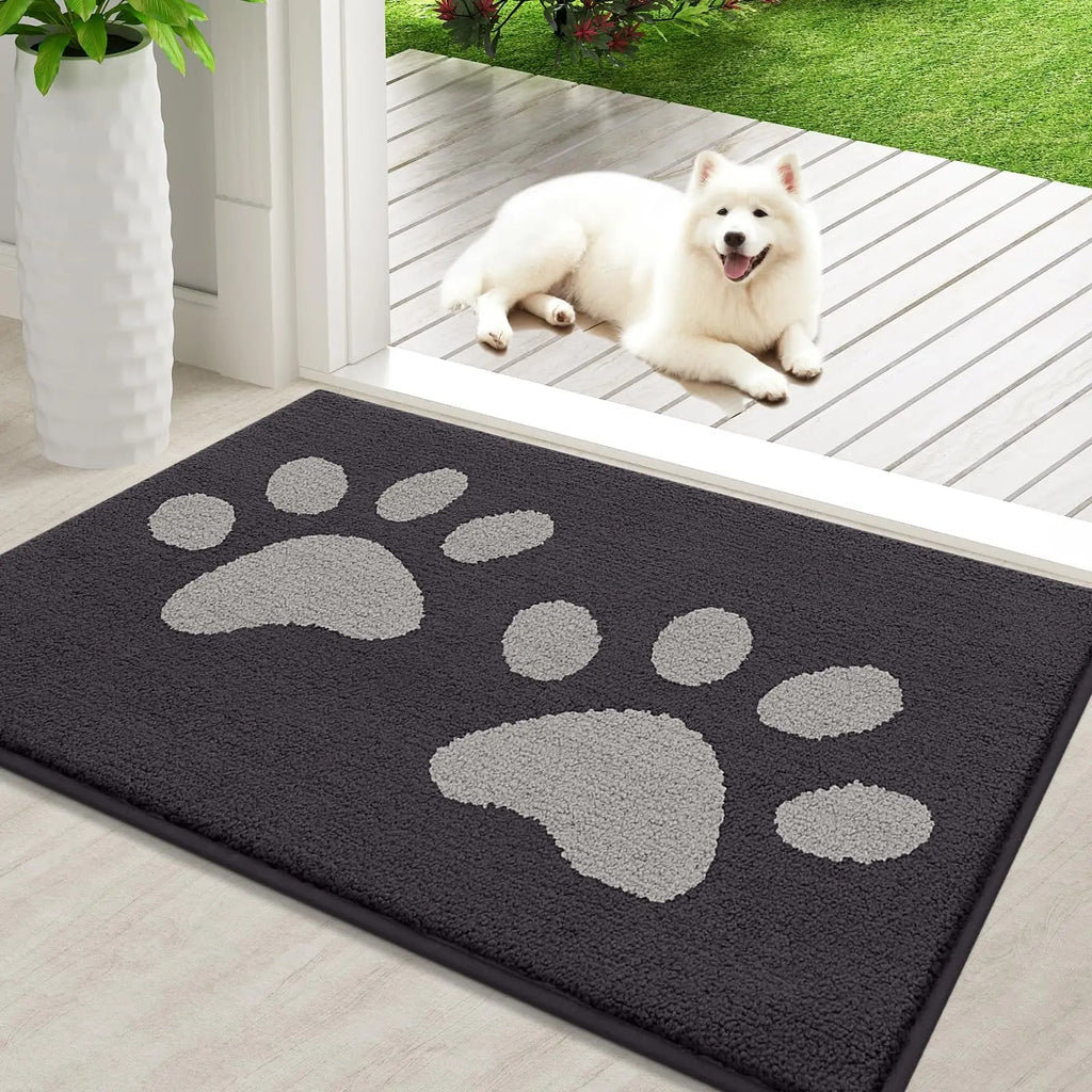 Dog Mat Absorbent Chenille Microfibre Non Slip Rubber Backing